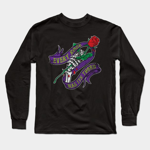 Every Rose Has Its Thorn Long Sleeve T-Shirt by GMay